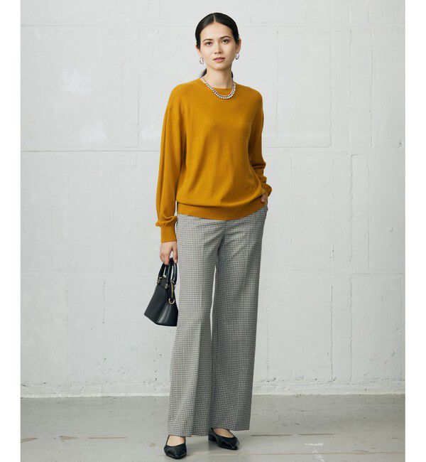 自由区「TRギャバチェック柄ストレート パンツ」|その他|