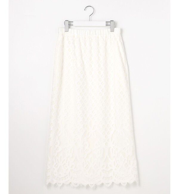 自由区「【SHIHOさん着用・こだわり素材】パネルレース スカート」|スカート|