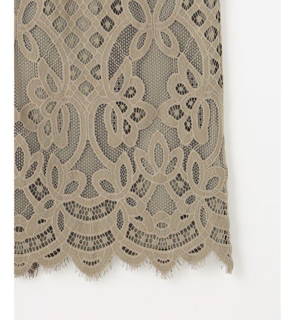 自由区「【SHIHOさん着用・こだわり素材】パネルレース スカート」|スカート|