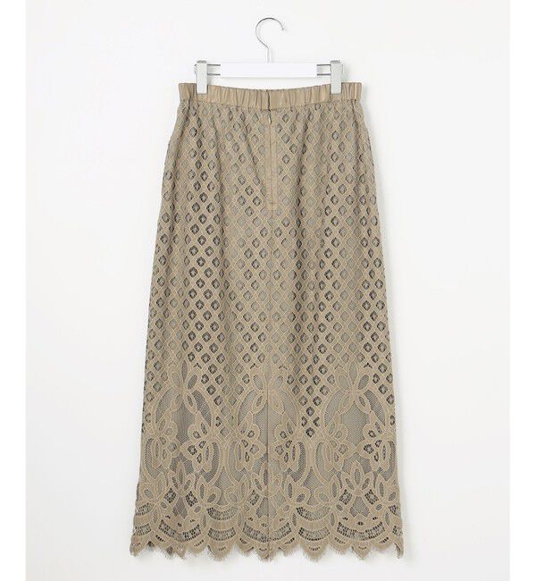 自由区「【SHIHOさん着用・こだわり素材】パネルレース スカート」|スカート|