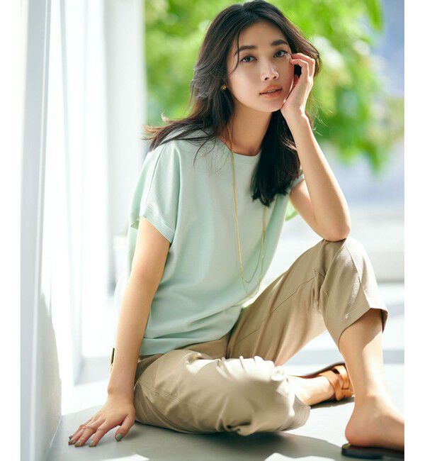 23区「【SLOW/洗える】バックサテンストレッチ ベイカーパンツ」|その他|