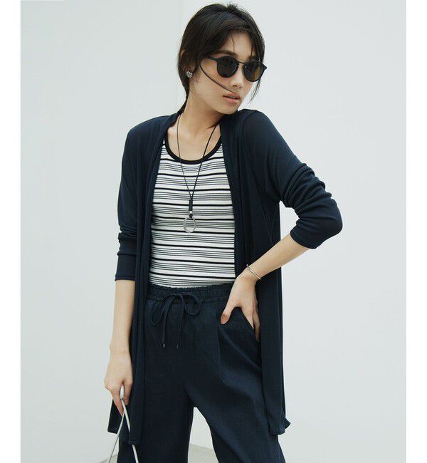 23区「【洗える】リネンレーヨンストレッチ ドロスト パンツ」|その他|