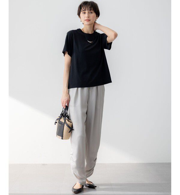 23区「【洗える】ラメジャージ TEE」|Tシャツ・カットソー|