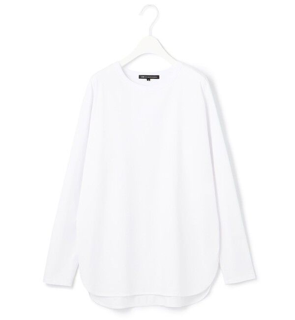 23区「【大好評素材/洗える】コットンベアジャージー ロング Tシャツ」|Tシャツ・カットソー|