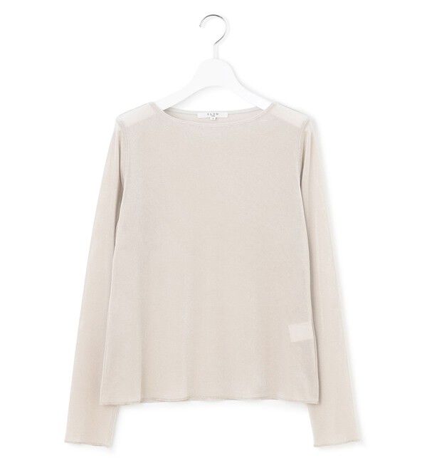 23区「【SLOW/一部店舗限定】ブラッシュドチュール メッシュベロア カットソー」|Tシャツ・カットソー|