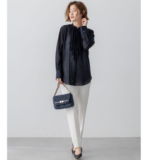 23区「【VERY掲載/撥水加工/洗える】TRストレッチギャバ テーパード パンツ」|その他|