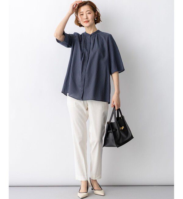 23区「【CanCam掲載】リネンレーヨンストレッチ テーパード パンツ」|その他|