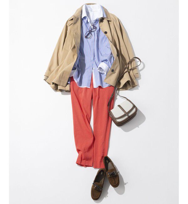 23区「【CanCam掲載】リネンレーヨンストレッチ テーパード パンツ」|その他|