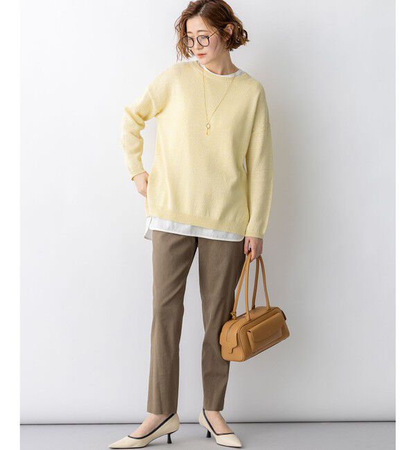 23区「【CanCam掲載】リネンレーヨンストレッチ テーパード パンツ」|その他|