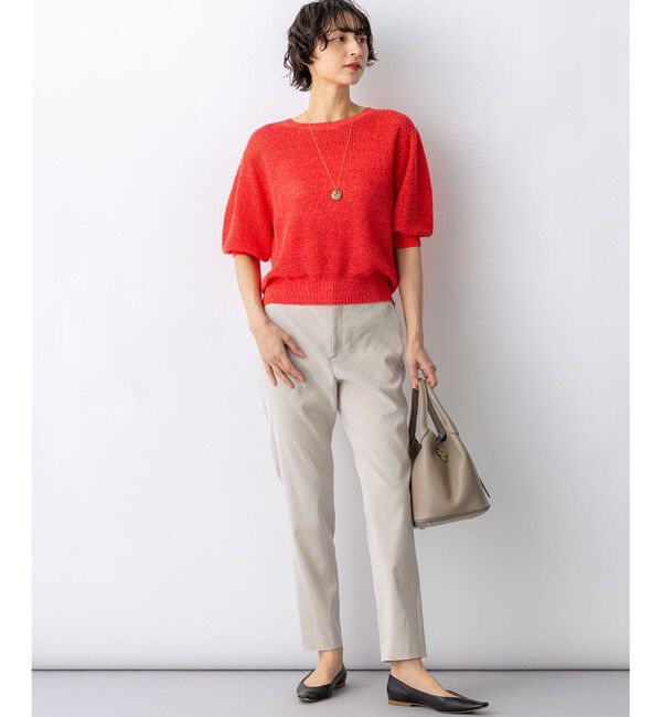 23区「【CanCam掲載】リネンレーヨンストレッチ テーパード パンツ」|その他|