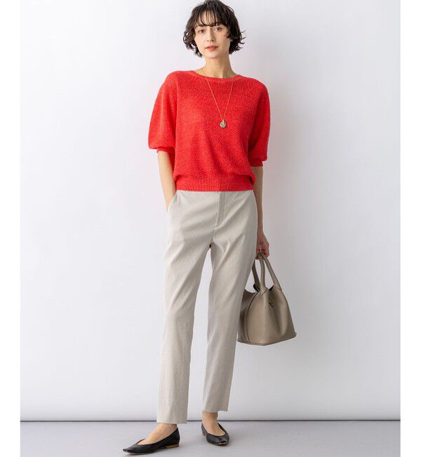 23区「【CanCam掲載】リネンレーヨンストレッチ テーパード パンツ」|その他|