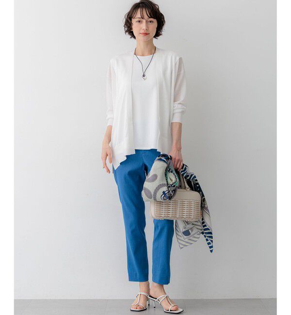 23区「【CanCam掲載】リネンレーヨンストレッチ テーパード パンツ」|その他|