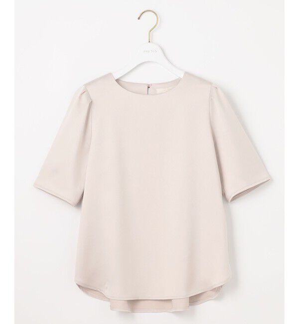 ANY SIS「【洗える】サテン プルオーバー」|Tシャツ・カットソー|