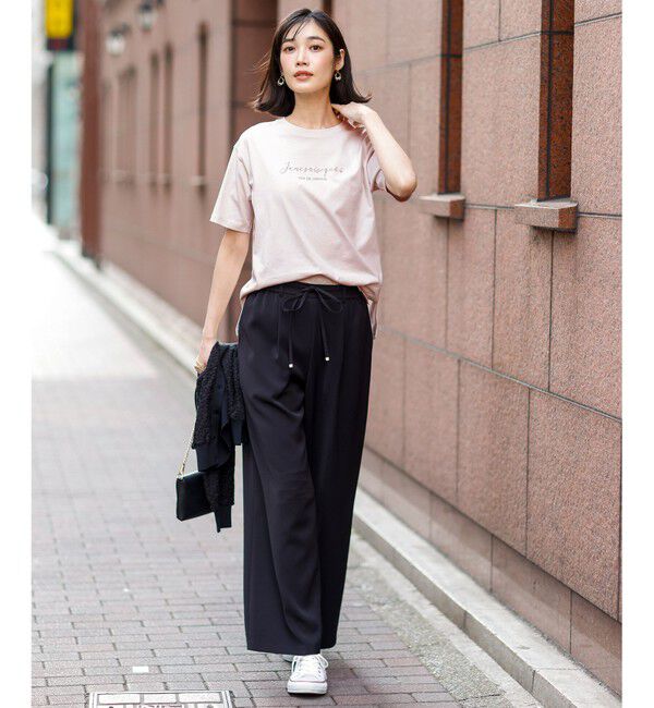 ANY SIS「ビジュープリント Ｔシャツ」|Tシャツ・カットソー|