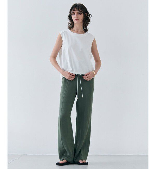 BEIGE,「【洗える】BERNARD / リネンストレートフルレングスパンツ」|その他|