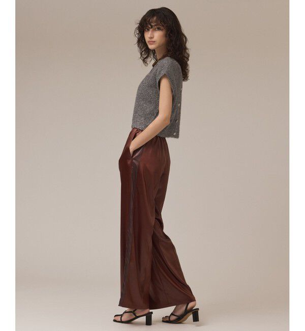 Diagram「レザーライクパンツ」|その他|ブラウン