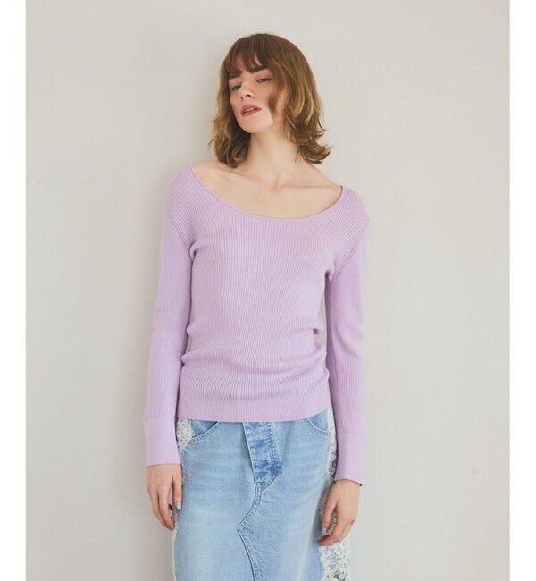 Grace Class「綿カシミヤインナートップ」|その他|ラベンダー