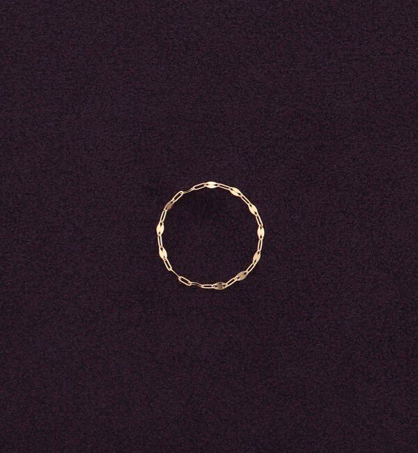 grace grace「【grace grace/グラスグラス】 10Kペタルチェーンリング-M」|リング|