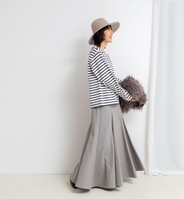 NOLLEY'S「nolnolウォッシャブルMVSシルケットボーダーT」|Tシャツ・カットソー|