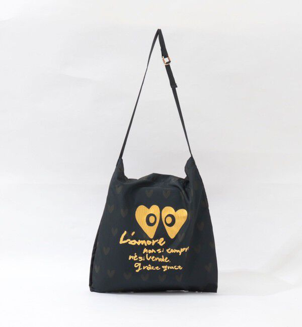 grace grace「【grace grace/グラスグラス】ハートアイサブバッグ」|エコバッグ|