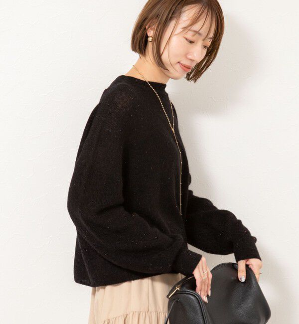 NOLLEY'S「《手洗い可能》スパンコールプルオーバー」|ニット・セーター|