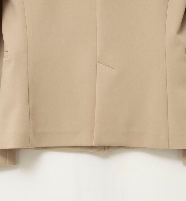 NOLLEY'S sophi「《セットアップ対応》ウォッシャブルWクロス2WAYストレッチジャケット」|ノーカラージャケット|