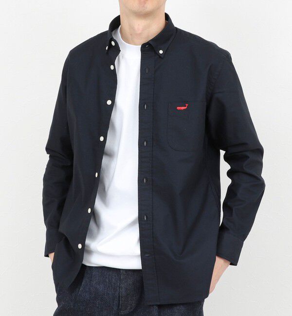 NOLLEY'S goodman「TRADITIONAL OX クジラBD オックス ボタンダウンシャツ 26SS」|シャツ・ブラウス|ネイビー
