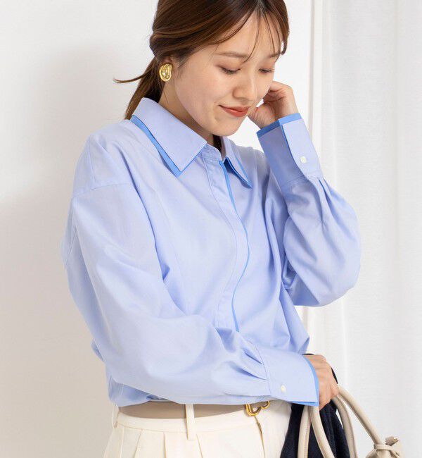 NOLLEY'S「ウォッシャブルレイヤード2WAYカラーシャツ」|シャツ・ブラウス|