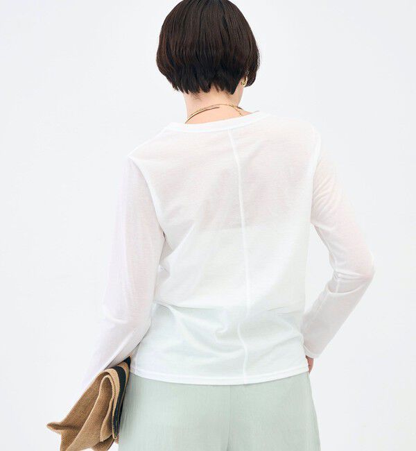 NOLLEY'S「ウォッシャブル綿ナイロンシアーロンＴ」|Tシャツ・カットソー|