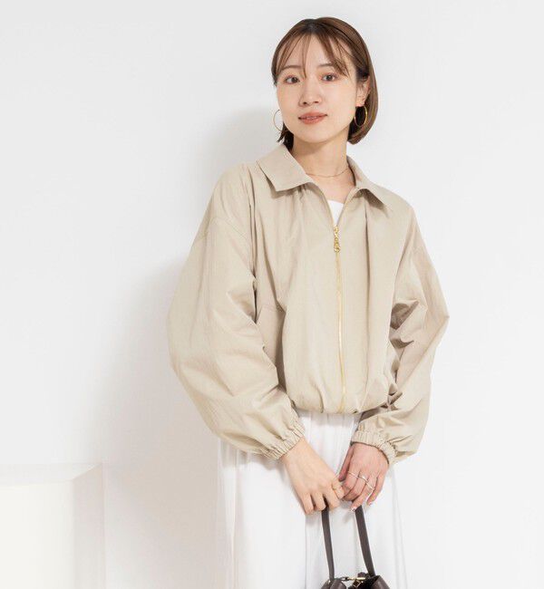 NOLLEY'S sophi「ウォッシャブルツイルライトジップアップブルゾン」|ブルゾン・スタジャン|
