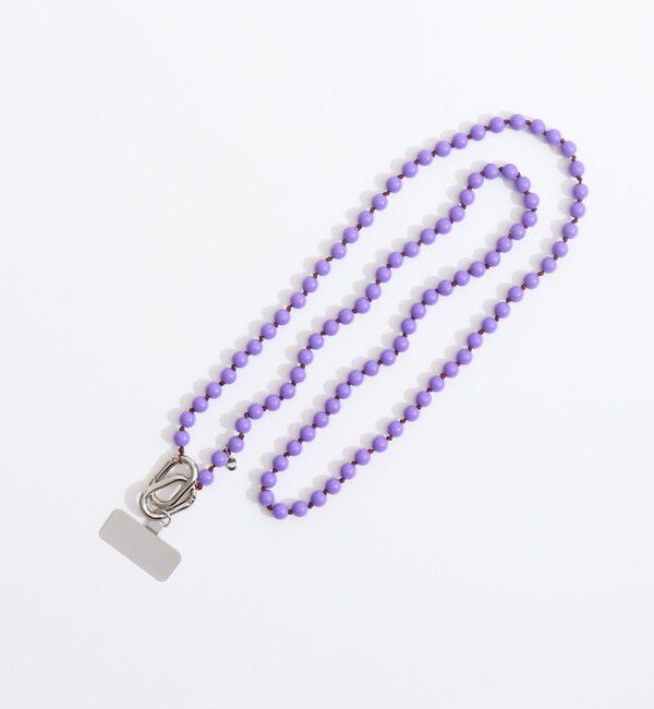 NOLLEY'S「NOLLEYS スマホストラップ L」|チャーム・キーホルダー|パープル