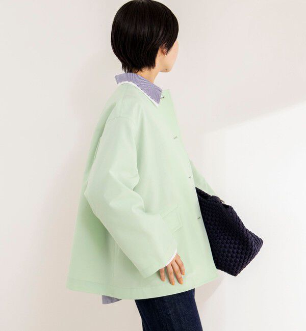 NOLLEY'S「【Traditional WeatherWear】LINTON N/C SHORT」|ノーカラージャケット|