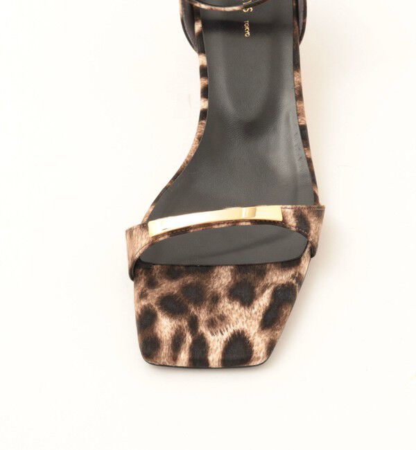 NOLLEY'S「NOLLEYS メタルバーレオパードサンダル」|サンダル|