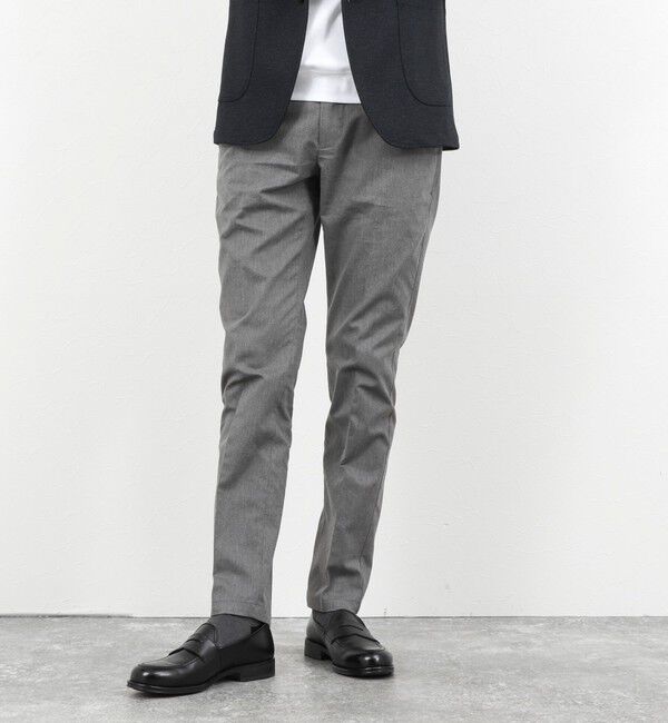 NOLLEY'S goodman「《ビジカジ対応》綿麻COOLMAX スリムフィットパンツ 26SS」|チノ|