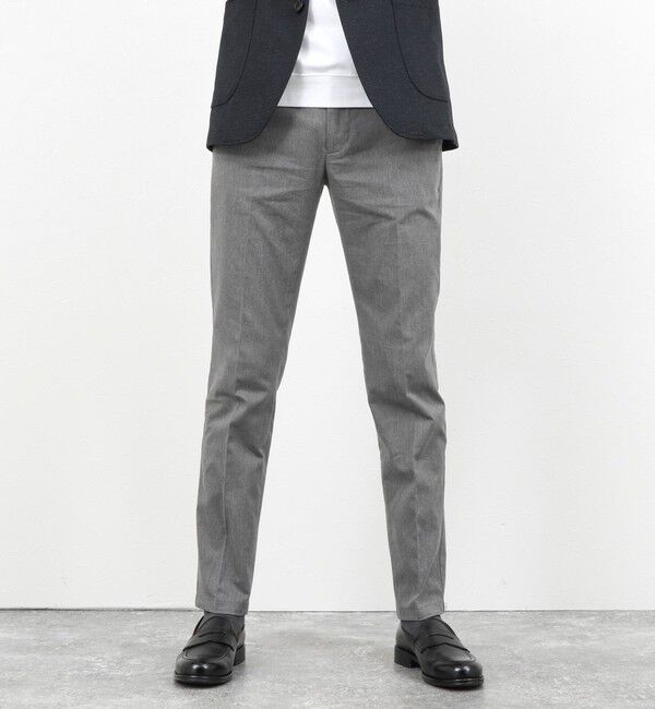 NOLLEY'S goodman「《ビジカジ対応》綿麻COOLMAX スリムフィットパンツ 26SS」|チノ|