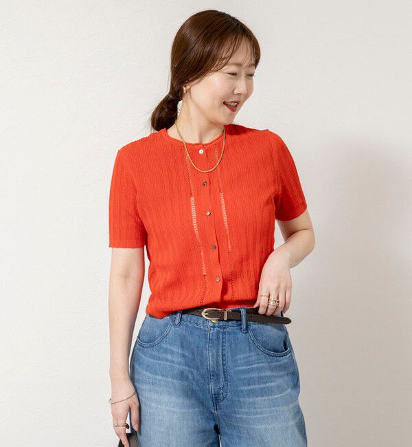 NOLLEY'S sophi「【WALANCE/ワランス】paper rib knit 2way tops」|カーディガン|