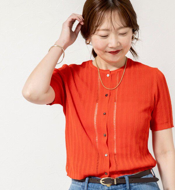 NOLLEY'S sophi「【WALANCE/ワランス】paper rib knit 2way tops」|カーディガン|