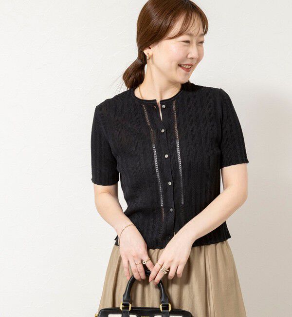 NOLLEY'S sophi「【WALANCE/ワランス】paper rib knit 2way tops」|カーディガン|