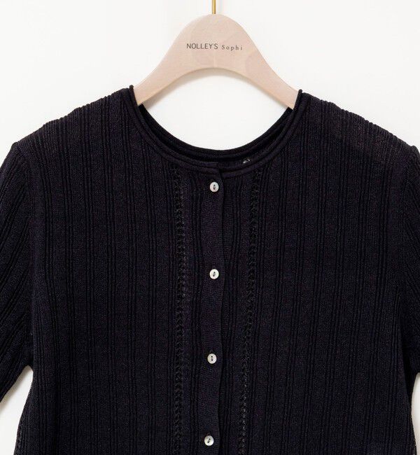 NOLLEY'S sophi「【WALANCE/ワランス】paper rib knit 2way tops」|カーディガン|