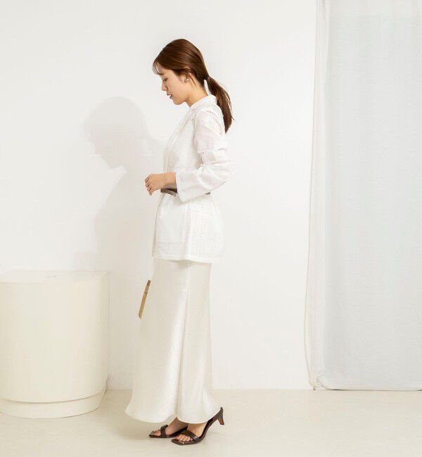 NOLLEY'S「ウォッシャブルレースジャケット」|テーラードジャケット|