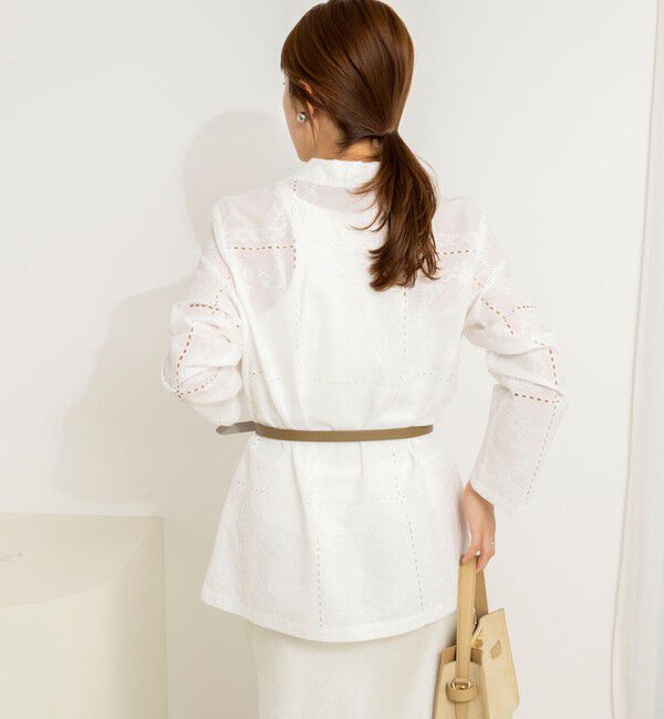 NOLLEY'S「ウォッシャブルレースジャケット」|テーラードジャケット|