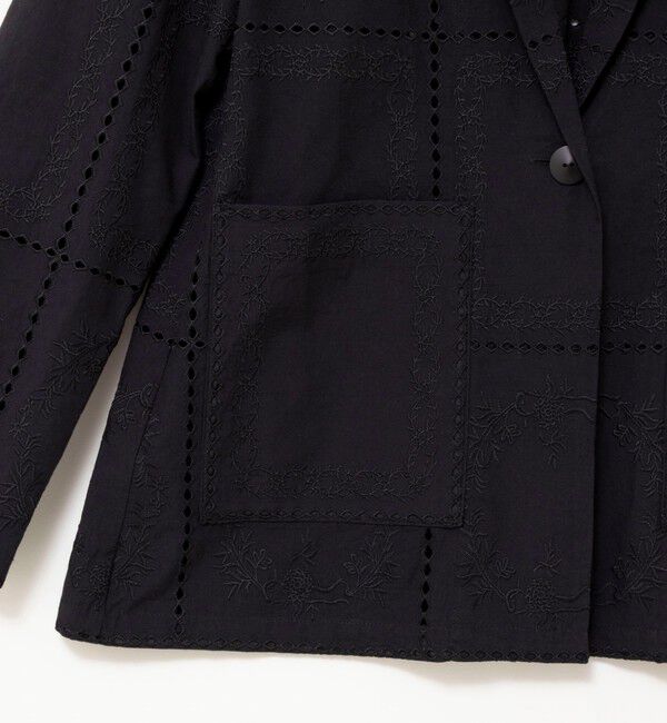 NOLLEY'S「ウォッシャブルレースジャケット」|テーラードジャケット|