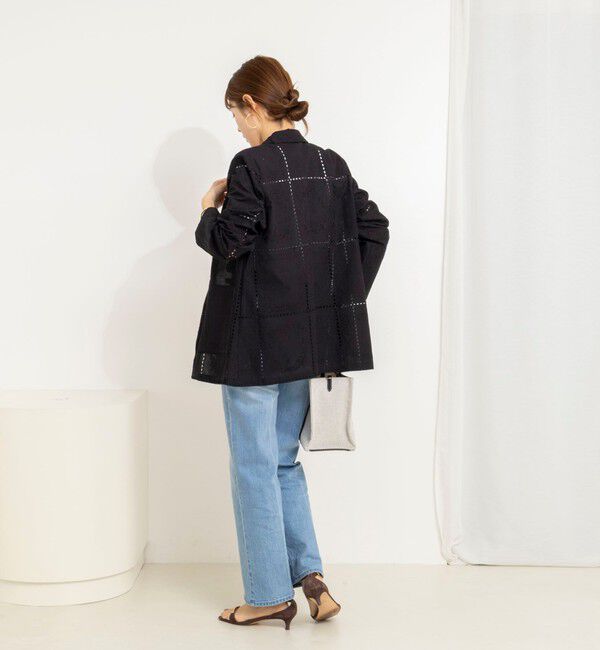 NOLLEY'S「ウォッシャブルレースジャケット」|テーラードジャケット|