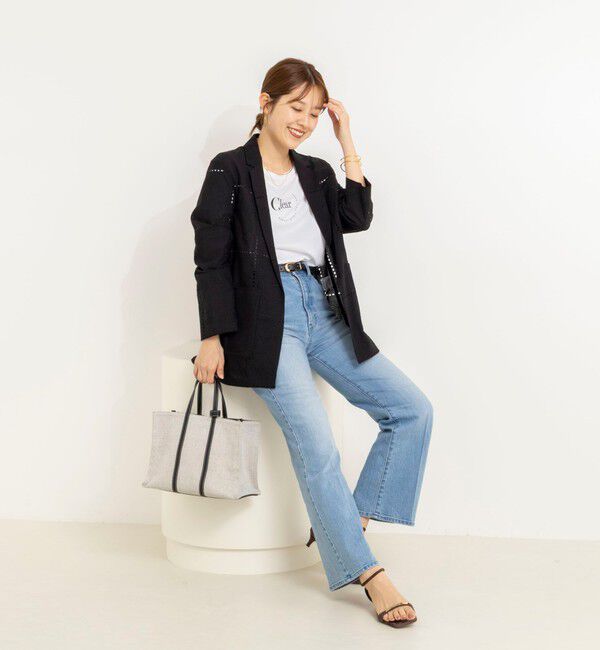 NOLLEY'S「ウォッシャブルレースジャケット」|テーラードジャケット|