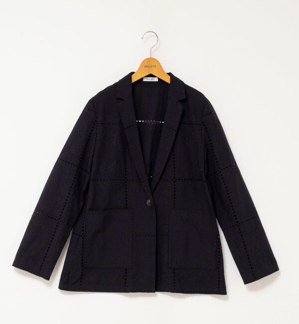 NOLLEY'S「ウォッシャブルレースジャケット」|テーラードジャケット|
