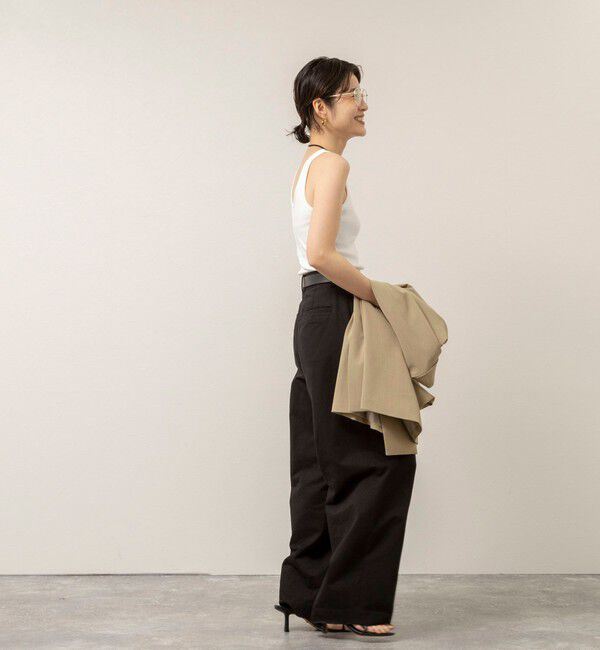 MAQWEL「【MAQWEL/マクウェル】ウォッシャブルCOTTON RIB タンクトップ」|タンクトップ|