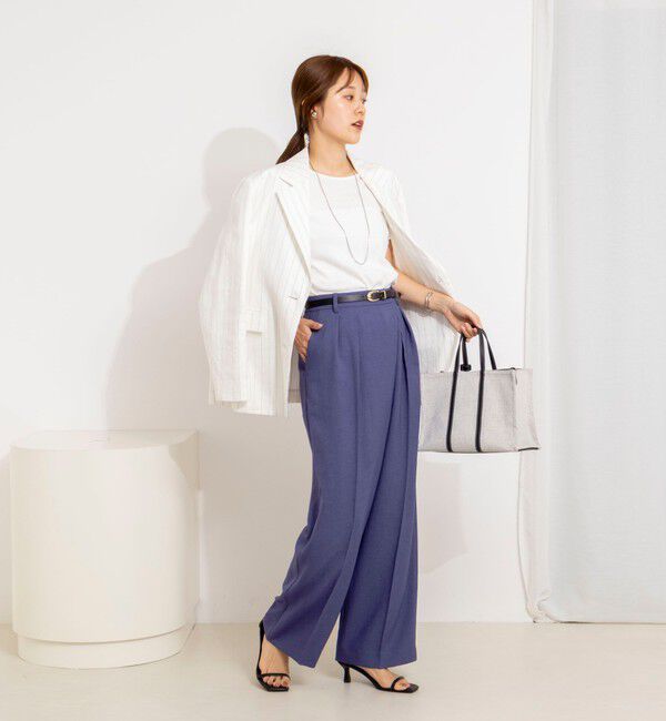 NOLLEY'S「ウォッシャブルバックデザインリブＴシャツ」|Tシャツ・カットソー|