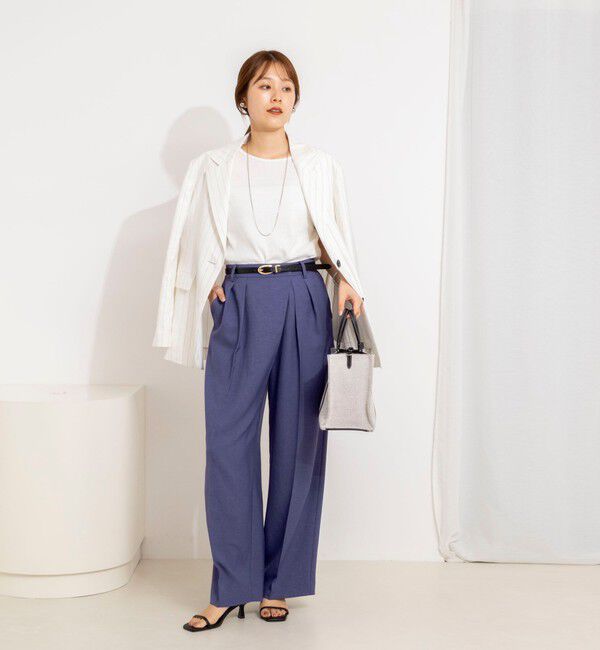 NOLLEY'S「ウォッシャブルバックデザインリブＴシャツ」|Tシャツ・カットソー|