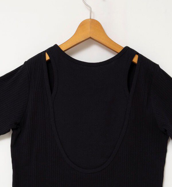 NOLLEY'S「ウォッシャブルバックデザインリブＴシャツ」|Tシャツ・カットソー|