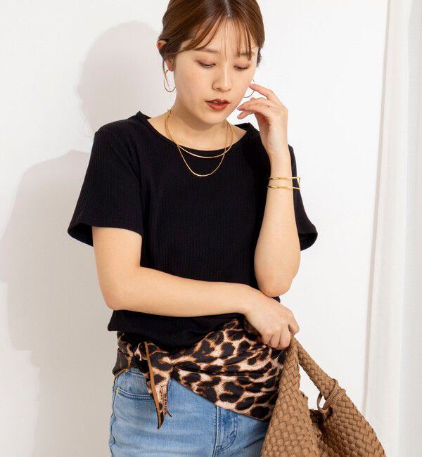 NOLLEY'S「ウォッシャブルバックデザインリブＴシャツ」|Tシャツ・カットソー|